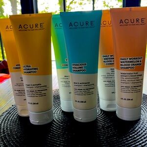 ACURE  shampoos and conditioners,
